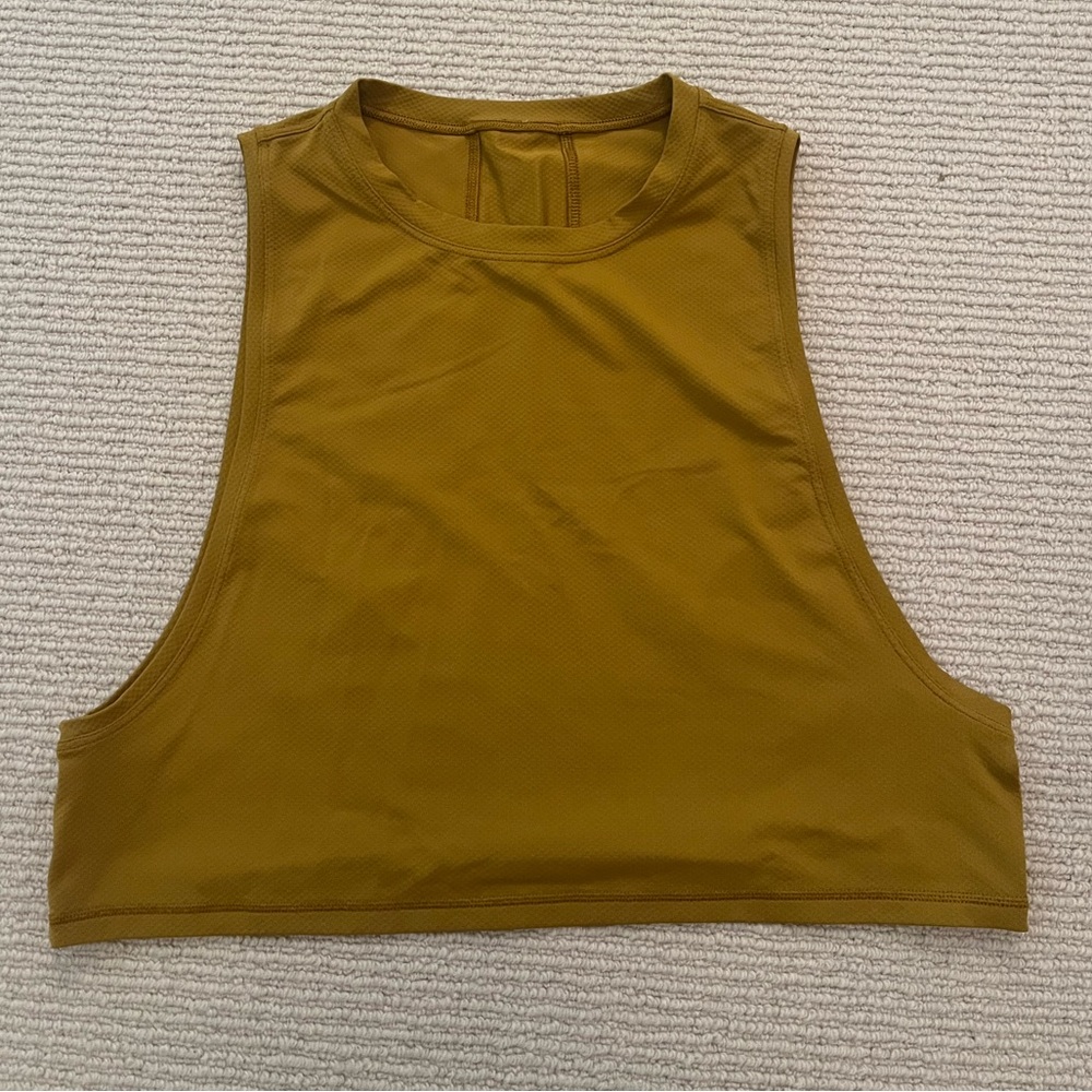 lululemon “all yours” cropped tank top